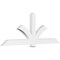 Ekena Millwork Redmond Architectural Grade PVC Gable Bracket, 96"W x 36"H x 4"D x 6"F, 9/12 Pitch GBP096X36X0406RED00 - alternate 1